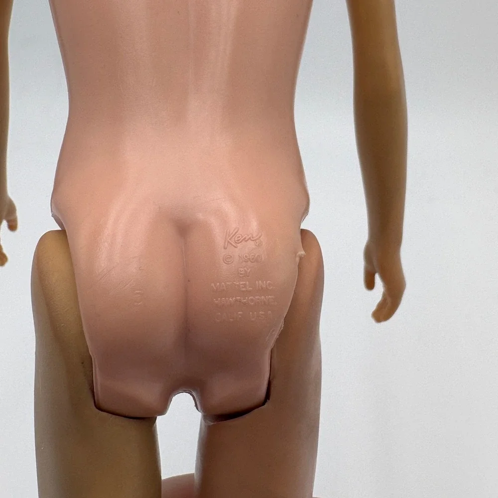 1963 Mattel Ken Doll 0750 Barbies Boyfriend Straight Leg Blonde